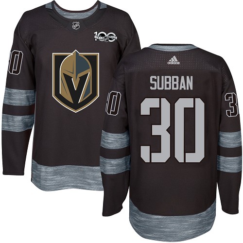 Adidas Golden Knights #30 Malcolm Subban Black 1917-100th Anniversary Stitched NHL Jersey